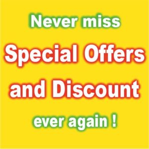 never miss special Offers