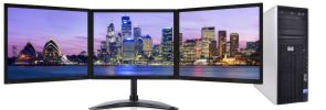 Workstation on Rent with Multiple Displays